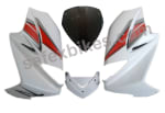 Buy FRONT FAIRING (VISOR) KARIZMA R (2014) SET OF 4 WITH OET GLASS ZADON on 0.00 % discount