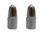 Buy FANCY TYRE NOZZLE CAP (SILVER) (SET OF TWO) ZADON on 0 % discount