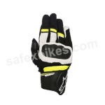 Buy ALPINESTARS BOOSTER GLOVES (BLACK/WHITE/YELLOW FLUO) UNIVERSAL on 0 % discount