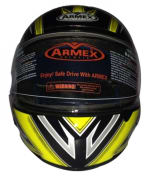 Buy Armex Full Face Helmet - Yellow on 0 % discount