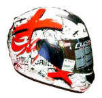 Buy FULL FACE HELMET - FF351 XSCAPE (WHITE-RED) LS2 on 0 % discount