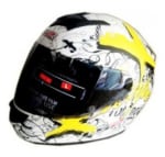 Buy FULL FACE HELMET - FF351 XSCAPE (WHITE-YELLOW) LS2 on 0 % discount