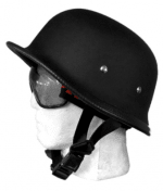 Buy Mas Nxt Matt Black German Cap open face Helmet on 0 % discount