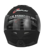 Buy Replay Dream Plain Flip-up Helmet with Dual Clear Visor (Matt Black) on 0 % discount