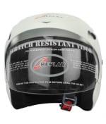 Buy Replay Essex Wave Plain Open Face Helmet with Clear Visor (White) on 0 % discount