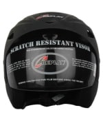 Buy Replay Essex Wave Plain Open Face Helmet with Smoke Visor (Matt Black) on 0 % discount