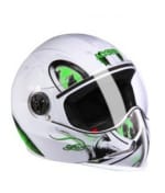 Buy STEELBIRD F.F.H-ADONIS FULL FACE(EYE WHITE WITH GREEN) (60 CM) on 0 % discount