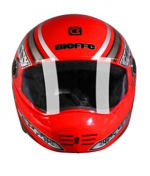 Buy STEELBIRD F.F.H-SB-1 FULL FACE (STEEL RED WITH SILVER STICKER) on 0 % discount