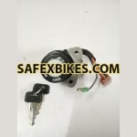 Buy IGNITION SWITCH CUM STEERING LOCK YBX 4S (3 pin coupler with 1 thimble wire) MINDA on 15.00 % discount
