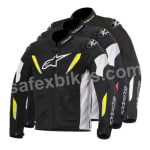 Buy ALPINESTARS T-GP R AIR JACKET (BLACK,WHITE,YELLOW FLUO) UNIVERSAL on 0 % discount