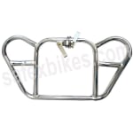 Buy LEG GUARD BUTTERFLY SPECIAL PIPE (SUPER CHROME) ROYAL ENFIELD ZADON on 2.00 % discount