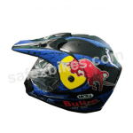 Buy Armex Micra Motocross Black And Blue Bull Graphic full face Helmet on 0 % discount