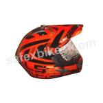 Buy Cross full face Helmet-Motocross Red on 0 % discount