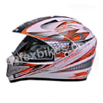 Buy GLIDERS FULL FACE MOTOCROSS HELMET WITH VISOR MC1 WHITE ORANGE on 0 % discount