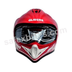 Buy GLIDERS FULL FACE MOTOCROSS HELMET WITH VISOR MC1 CHERRY RED on 0 % discount