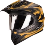 Buy MOTOCROSS HELMET SB-42 BANG MOONWALK MAT BLACK WITH YELLOW PLUS P-CAP HIGN on 0 % discount
