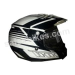 Buy THH Helmet Tx 13 Black & White Off Road full face motocross Helmet on 0 % discount