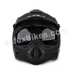 Buy Vega Helmet - Off Road MOTOCROSS FULL FACE (Dull Black) on 0 % discount