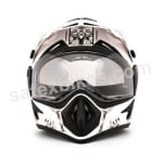 Buy Vega motocross full face Helmet - Off Road-Ranger (White Silver) on 0 % discount