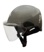 Buy Saviour i-Ride - Open Face Novelty Helmets - Grey with Clear Visor (Large - 580mm) on 0 % discount