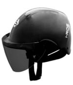 Buy Saviour i-Ride - Open Face Novelty Helmets - Black with Clear Visor [Large - 580mm] on 0 % discount