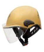 Buy Saviour i-Ride - Open Face Novelty Helmets - Gold Matt with Clear Visor (Large - 580mm) on 0 % discount