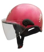 Buy Saviour i-Ride - Open Face Novelty Helmets - Pink with Clear Visor (Large - 580mm) on 0 % discount