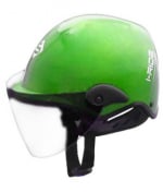 Buy Saviour i-Ride - Open Face Novelty Helmets - Green Bottle with Clear Visor[Large - 580mm] on 40.00 % discount