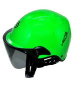 Buy Saviour i-Ride - Open Face Novelty Helmets - Green Parrotwith Tinted Visor [Large - 580mm] on 0 % discount