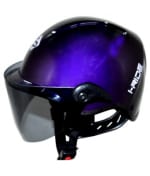 Buy Saviour i-Ride - Open Face Novelty Helmets - Purple with Tinted Visor [Large - 580mm] on 40.00 % discount