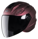 Buy OPEN FACE HELMET SBA-6 ELA GLOSSY MAROON (580MM) STEELBIRD AIR on 0 % discount
