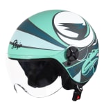 Buy OPEN FACE HELMET SBH-16 SKIP KIDDO MAT GREEN HIGN on 32.00 % discount