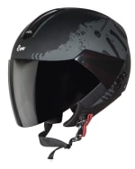 Buy OPEN FACE HELMET SBH-5 EVE STARK MAT BLACK WITH GREY HIGN on 0 % discount