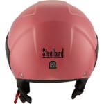 Buy HELMETSB-33 STEELBIRD OPEN FACE EVE DASHING ELEGANCE WHITE WITH GREEN on 0 % discount