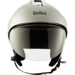 Buy HELMET SB-35 STEELBIRD OPEN FACE CRUZE GLOSSY WITH PEAK SILVER on 0 % discount