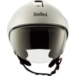 Buy HELMET SB-35 STEELBIRD OPEN FACE CRUZE GLOSSY WITH PEAK WHITE on 0 % discount