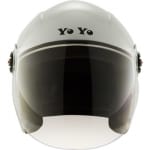 Buy HELMET SB-43 STEELBIRD OPEN FACE YO-YO GLOSSY SILVER on 0 % discount