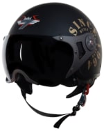Buy OPEN FACE HELMET SB-27 TANK MAT BLACK WITH GOLD (600MM) STEELBIRD on 0 % discount
