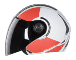 Buy OPEN FACE HELMET SB-43 YO YO SPORT MAT WHITE WITH RED (600MM) STEELBIRD on 0 % discount