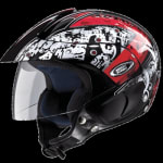 Buy HELMET MARSHALL OPEN FACE D2 DECOR BLACK N2  (600MM) STUDDS on 0 % discount