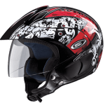 Buy HELMET MARSHALL OPEN FACE D2 DECOR BLACK N2  STUDDS on 0 % discount