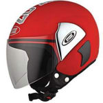 Buy HELMET CUB 07 OPEN FACE RED STUDDS on 0 % discount
