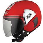 Buy HELMET CUB 07 OPEN FACE RED  (580MM) STUDDS on 0 % discount