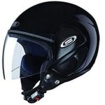 Buy HELMET CUB OPEN FACE BLACK STUDDS on 0 % discount