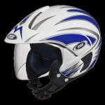 Buy OPEN FACE HELMET MARSHALL D1 DECOR  WHITE N1 (570MM) STUDDS on 0 % discount