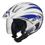 Buy OPEN FACE HELMET MARSHALL D1 DECOR  WHITE N1 STUDDS on 0 % discount