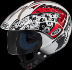 Buy OPEN FACE HELMET MARSHALL D2 DECOR WHITE-N2 (580MM) STUDDS on 0 % discount
