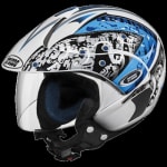 Buy OPEN FACE HELMET MARSHALL D2 DECOR WHITE-N1 (580MM) STUDDS on 0 % discount