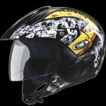 Buy OPEN FACE HELMET MARSHALL D2 DECOR BLACK N5 (600MM) STUDDS on 0 % discount