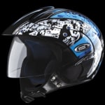 Buy OPEN FACE HELMET MARSHALL D2 DECOR BLACK N1 (570MM) STUDDS on 0 % discount